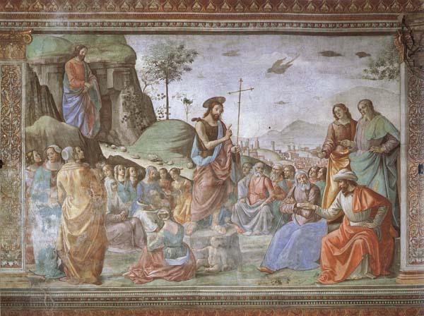 Domenicho Ghirlandaio Predigt Johannes des Taufers France oil painting art